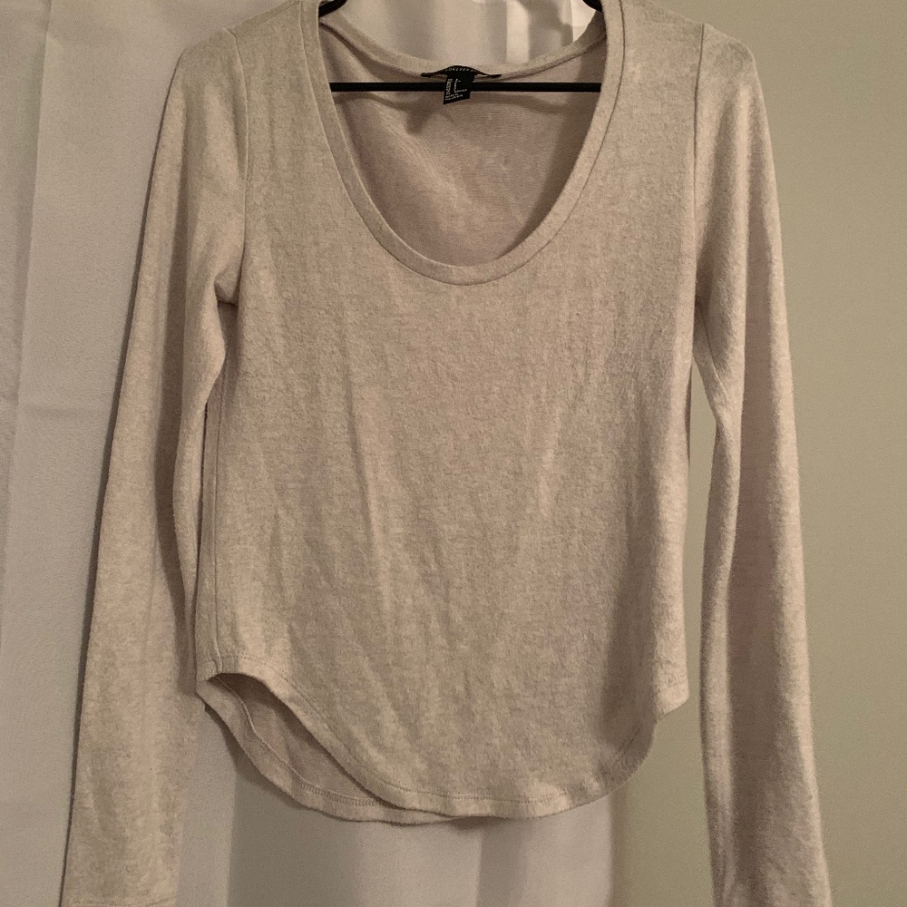 Cream Colored Long Sleeved Shirt